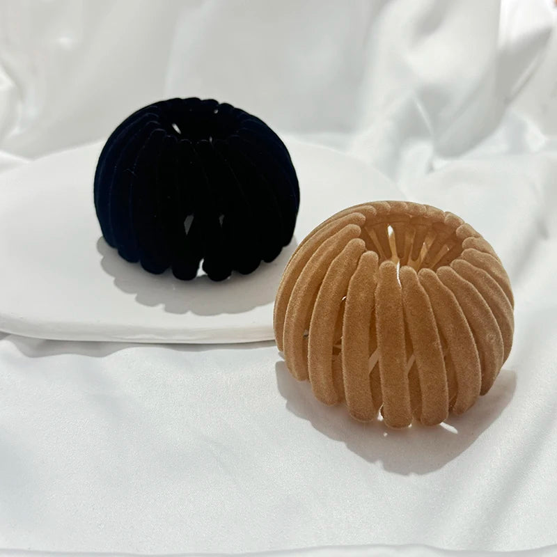 Acrylic Bun Hair Claw Clip – Bird Nest Expanding Style