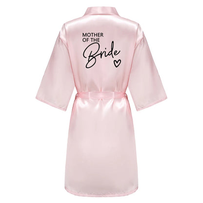 Team Bride Satin Kimono Robe Bridesmaid