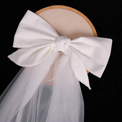 Double Layer Mesh Tulle Short Wedding Veil