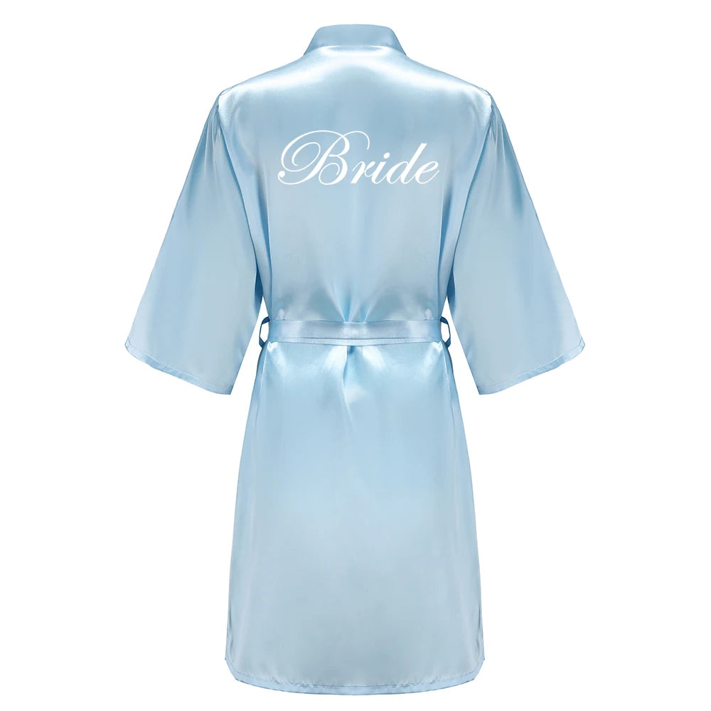 Bridal Party Satin Robe Dressing Gown