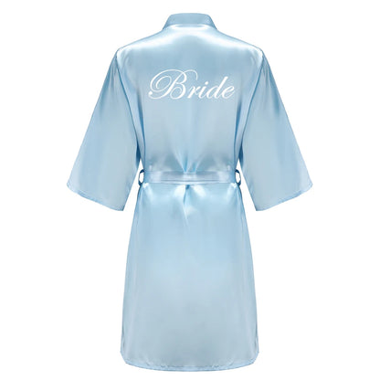 Bridal Party Satin Robe Dressing Gown