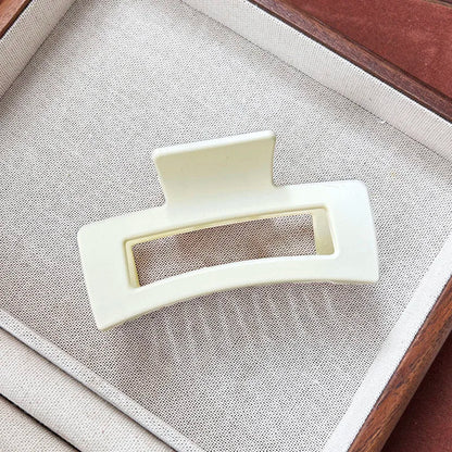 Korean Matte Acrylic Hair Claw Clamp – Geometric Cross Crab Clip Barrettes for Women