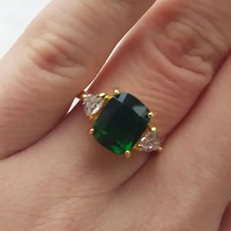Huitan Bright Zirconia Ring for Women
