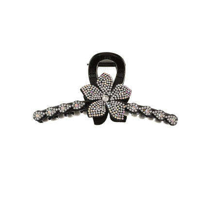 Flower Rhinestone Hair Claw Clips – Fashion Hairgrip Barrettes for Women & Girls