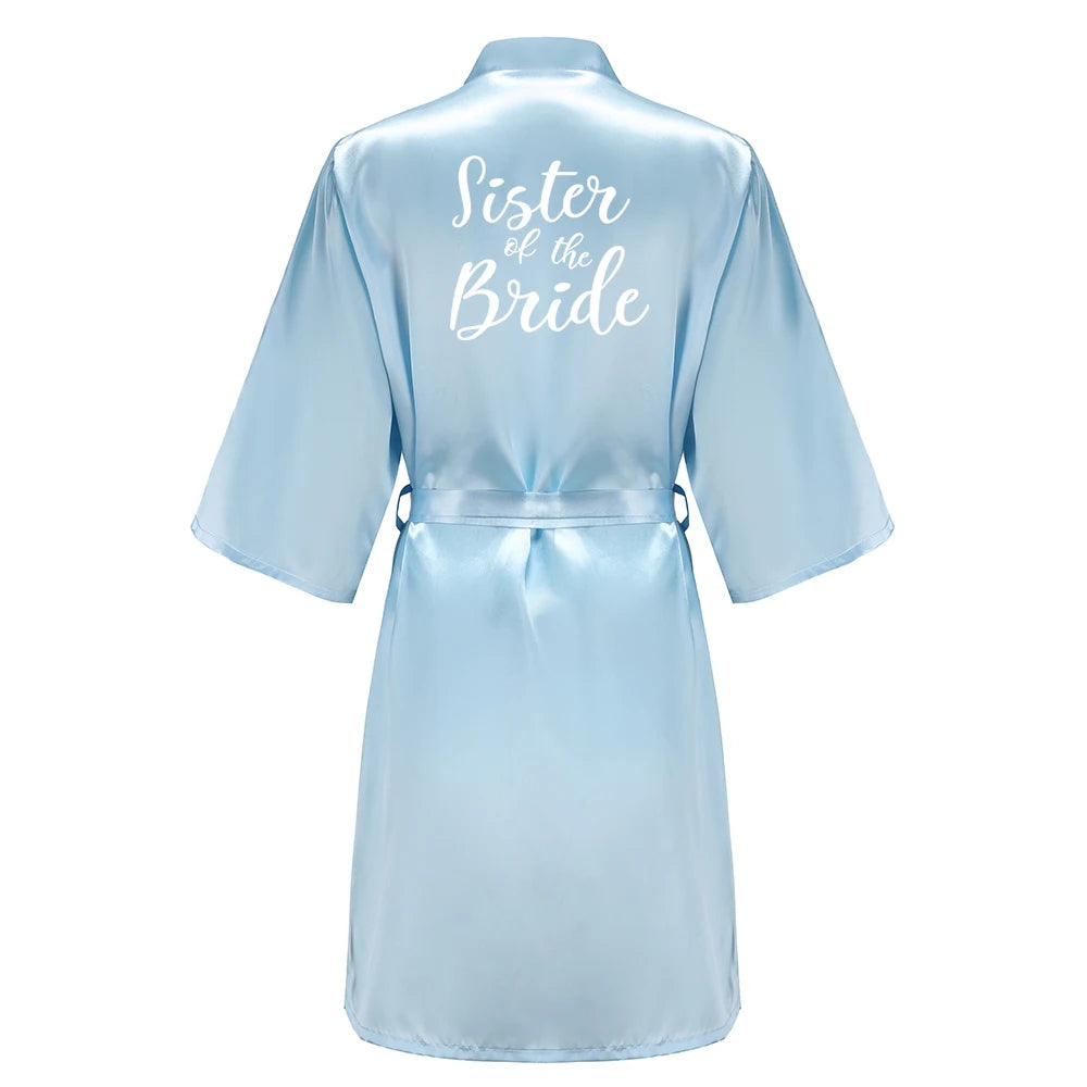 Bridal Party Satin Robe Dressing Gown