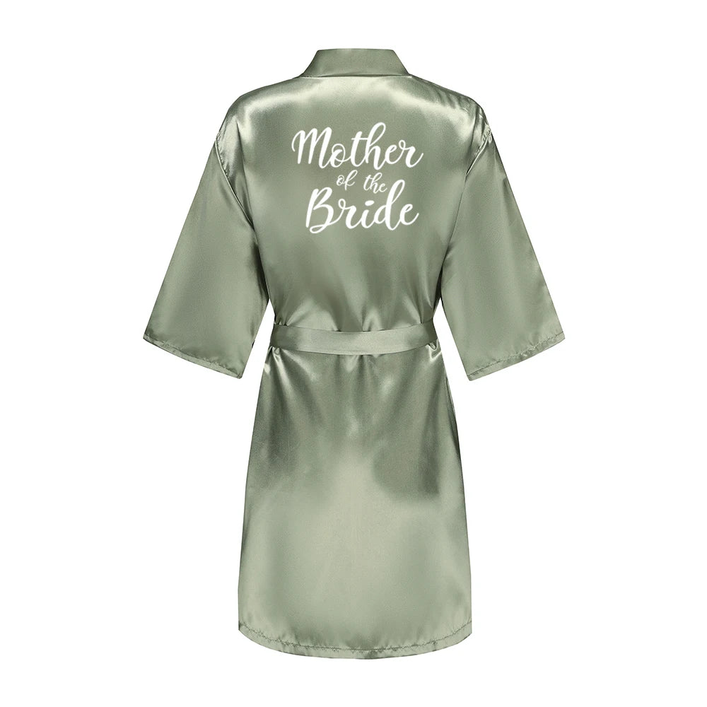 Bride & Bridesmaid Short Satin Robe