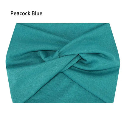 Wide Elastic Sports Headband – Yoga, Pilates & Fitness Sweatband for Women