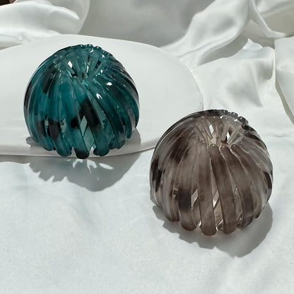 Acrylic Bun Hair Claw Clip – Bird Nest Expanding Style