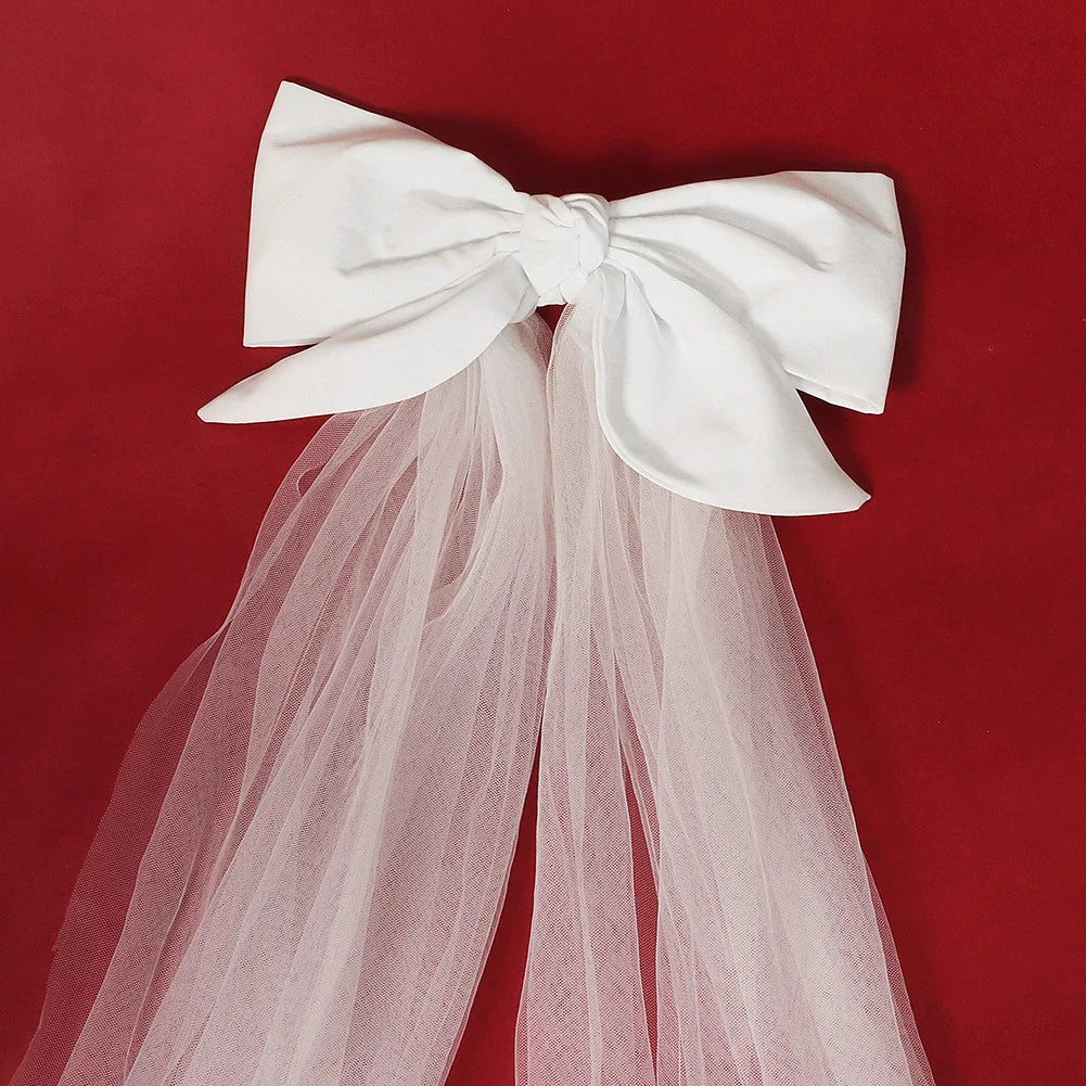 Double Layer Mesh Tulle Short Wedding Veil