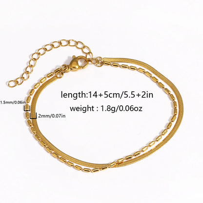 Chunky Gold Plated Stainless Steel Link Chain Bracelet