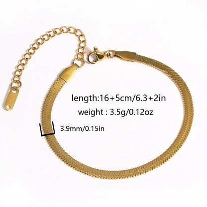 Chunky Gold Plated Stainless Steel Link Chain Bracelet