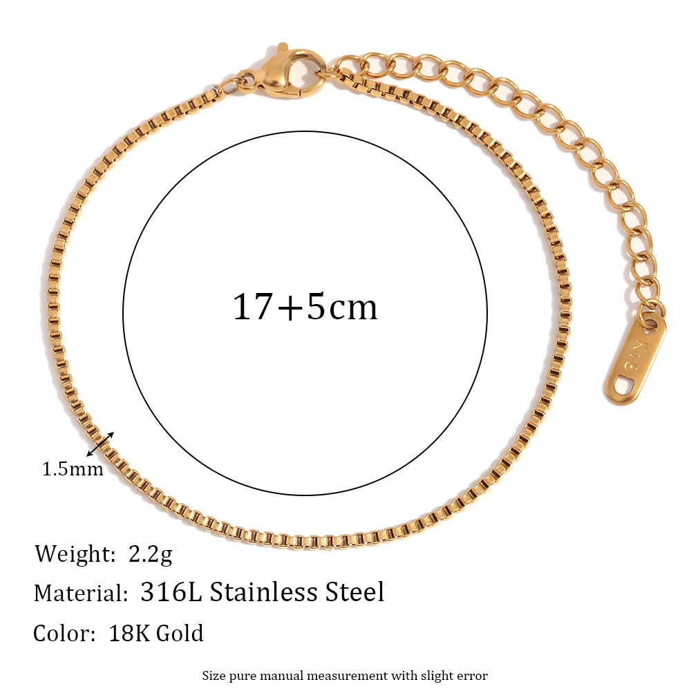Stainless Steel Chain Bracelet for Women – Gold PVD Plated
