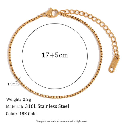 Stainless Steel Chain Bracelet for Women – Gold PVD Plated