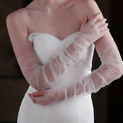 Elegant Opera Bridal Gloves Fingerless