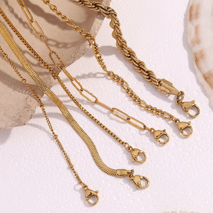 Stainless Steel Chain Bracelet for Women – Gold PVD Plated
