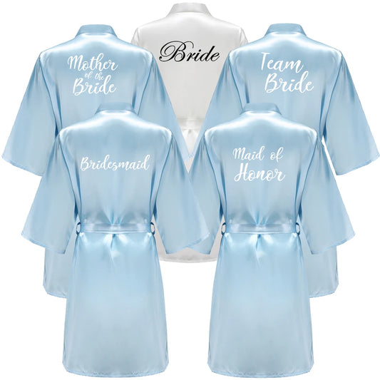 Bridal Party Satin Robe Dressing Gown