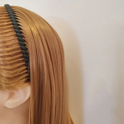 2-Piece Solid Toothed Headbands – Non-Slip Sport & Wash Face Hair Band for Women