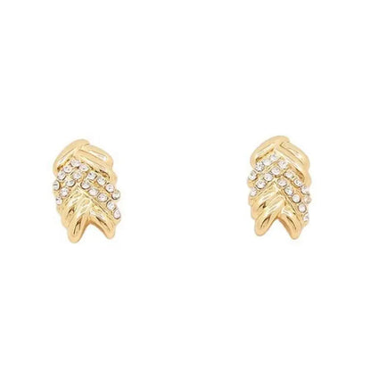 Fashion Crystal Jewelry Set 18k Gold Plated Rhinestone Clear Crystal Necklace Earrings by edenista