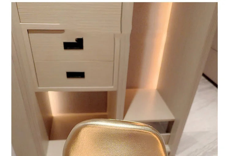 Gold metal-closure box clutch bag for women; evening purse with metallic finish