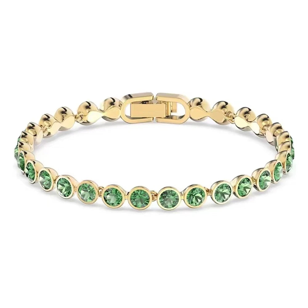Flower Crystal Charm Bracelet for Women – Luxury Gift