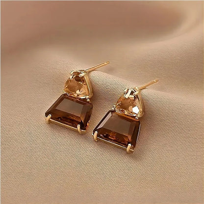 Cubic Zirconia Water Drop Earrings for Women – Crystal Pendant