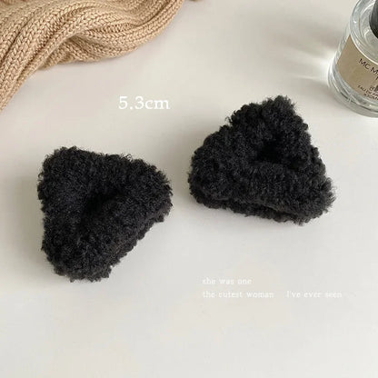 2-Piece Plush Cat Ear Hair Clips – Cute Duck Beak Hairpins for Women & Girls