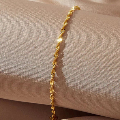 Simple Stainless Steel Chain Bracelet – Bohemian Style
