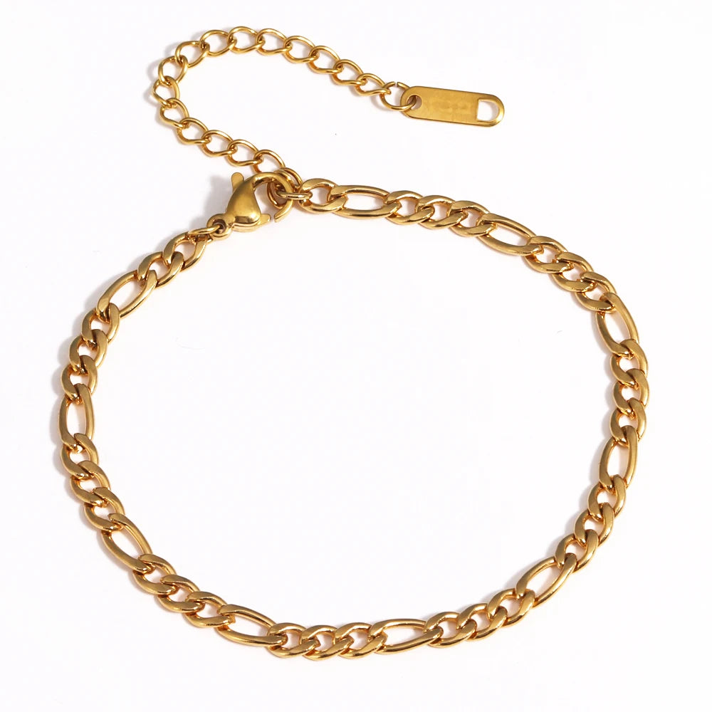 Chunky Gold Plated Stainless Steel Link Chain Bracelet