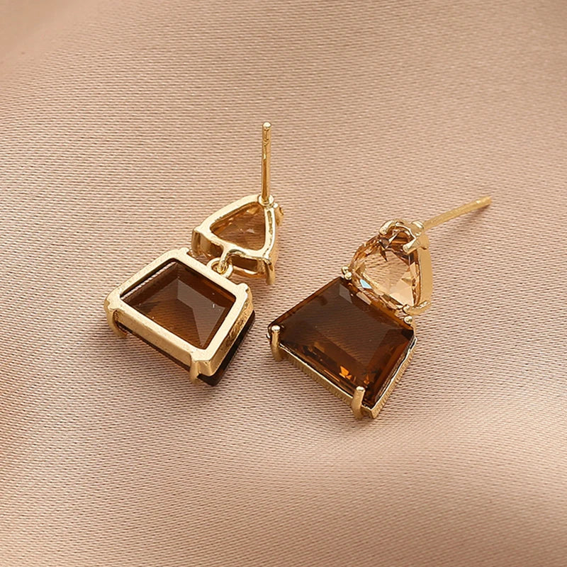Cubic Zirconia Water Drop Earrings for Women – Crystal Pendant