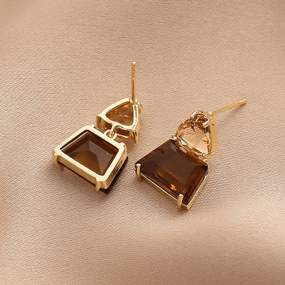 Cubic Zirconia Water Drop Earrings for Women – Crystal Pendant