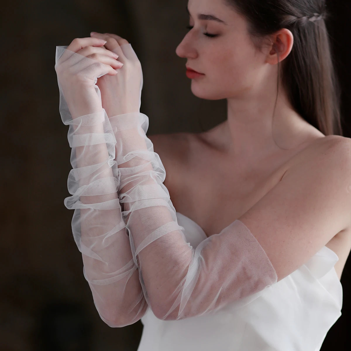 Elegant Opera Bridal Gloves Fingerless