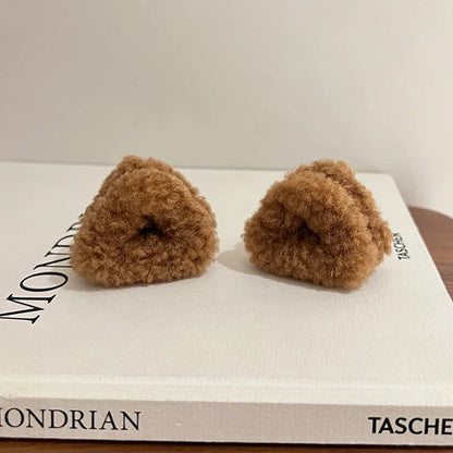 2-Piece Plush Cat Ear Hair Clips – Cute Duck Beak Hairpins for Women & Girls