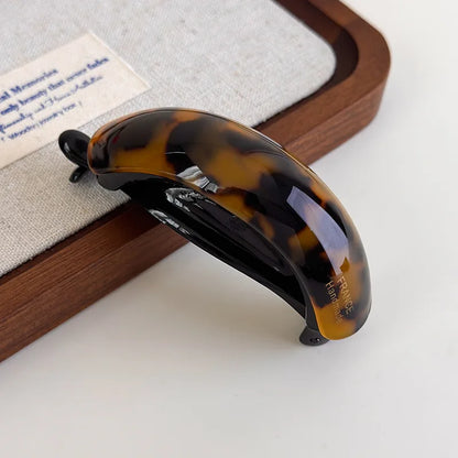Edenista retro acetate hair clip, tortoiseshell pattern, ideal for high ponytails