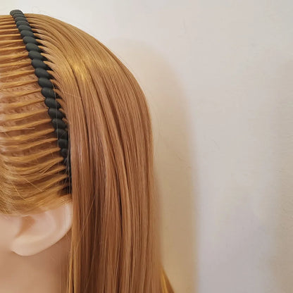 2-Piece Solid Toothed Headbands – Non-Slip Sport & Wash Face Hair Band for Women