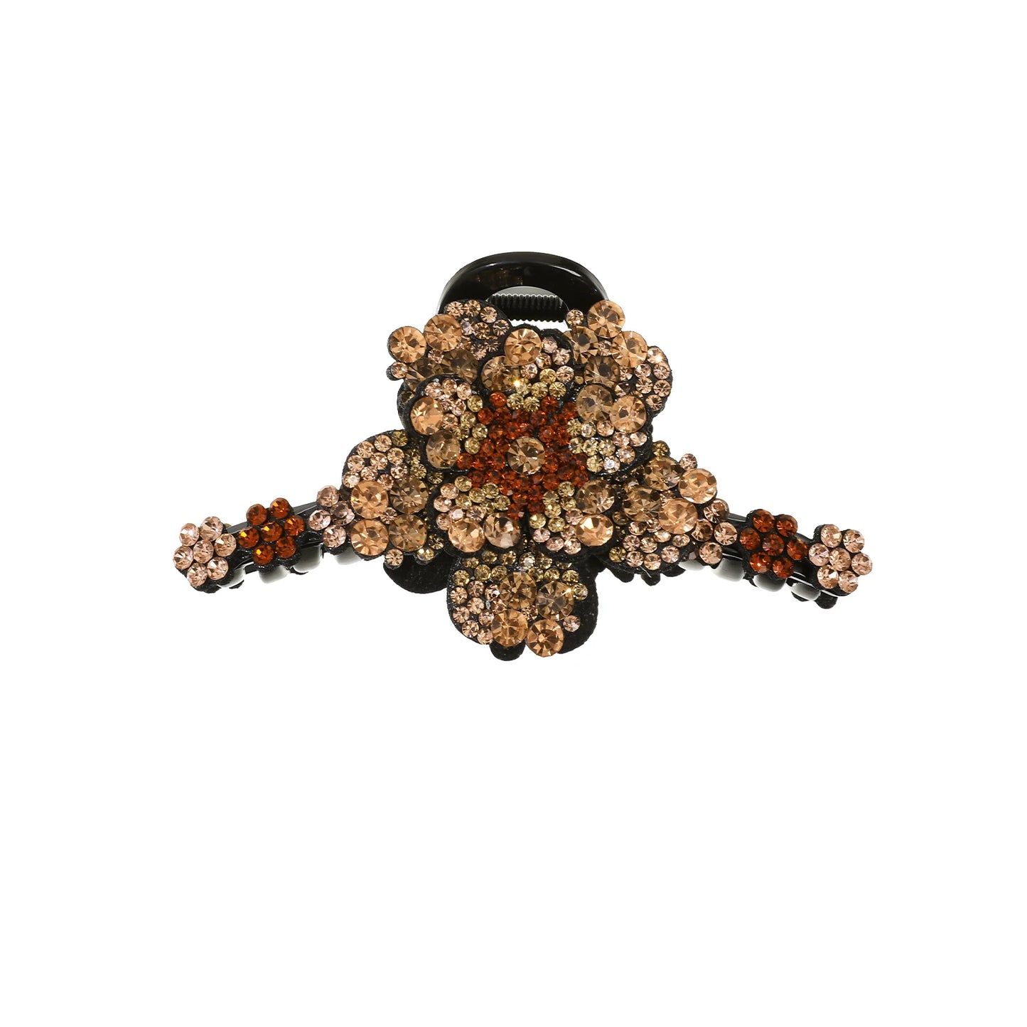 Flower Rhinestone Hair Claw Clips – Fashion Hairgrip Barrettes for Women & Girls