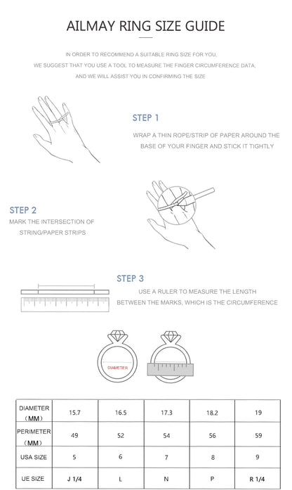 Solid 925 Sterling Silver Water Drop Shape Dazzling CZ Adjustable Finger Ring by edenista