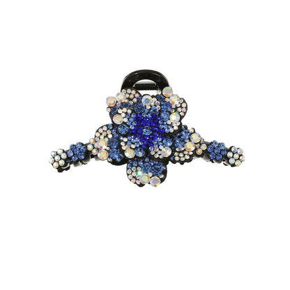 Flower Rhinestone Hair Claw Clips – Fashion Hairgrip Barrettes for Women & Girls
