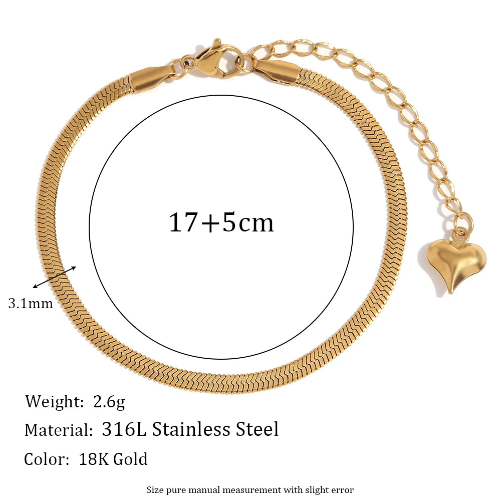 Stainless Steel Chain Bracelet for Women – Gold PVD Plated