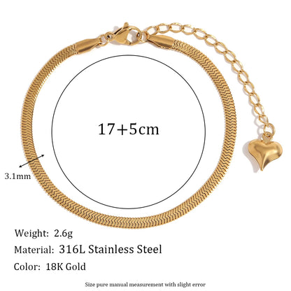 Stainless Steel Chain Bracelet for Women – Gold PVD Plated