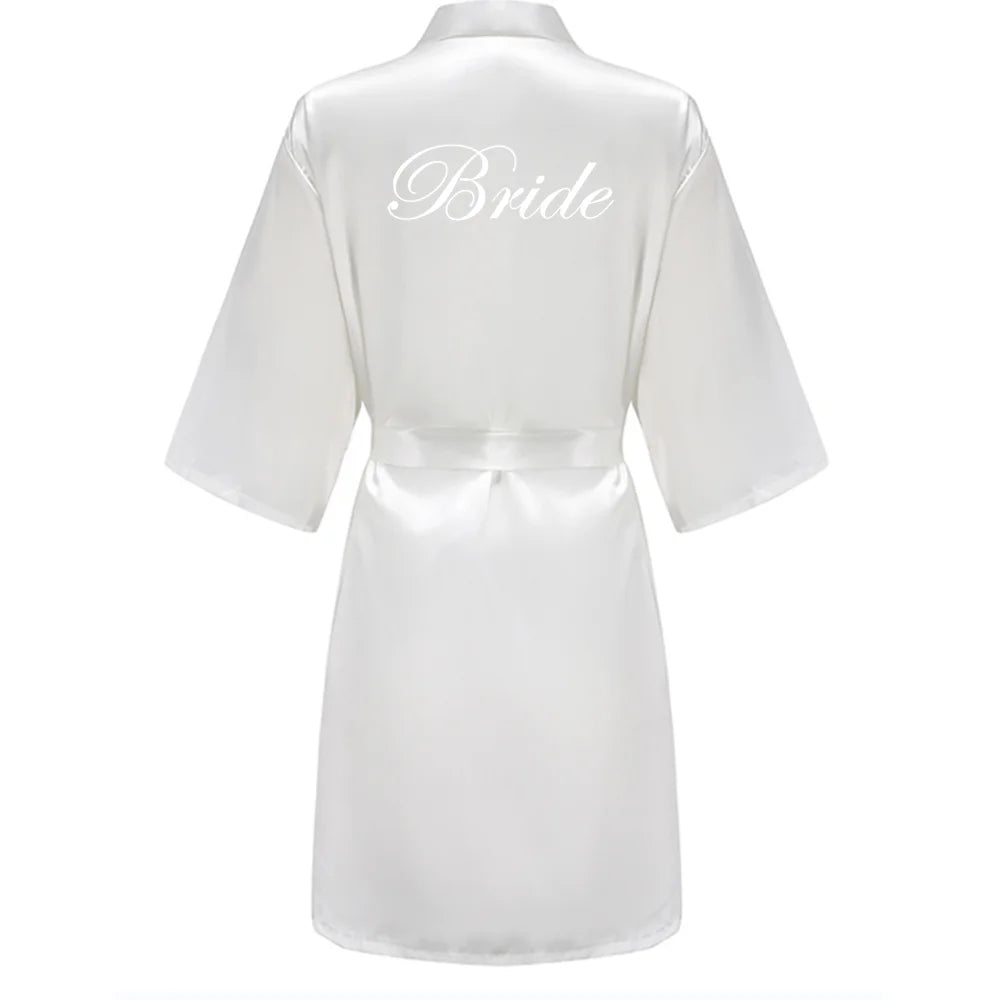 Bridal Party Satin Robe Dressing Gown