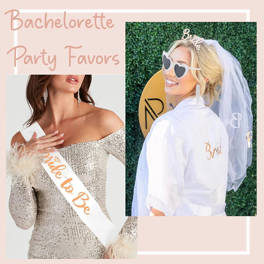 Bride to Be Sash Veil & Heart Sunglasses Set
