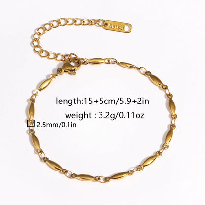 Chunky Gold Plated Stainless Steel Link Chain Bracelet