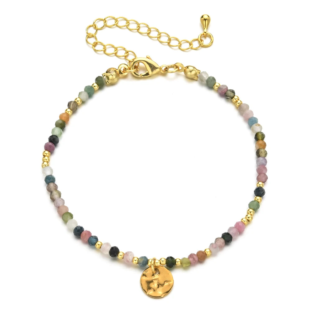 Natural Stone Turquoise Beads Bracelet for Women