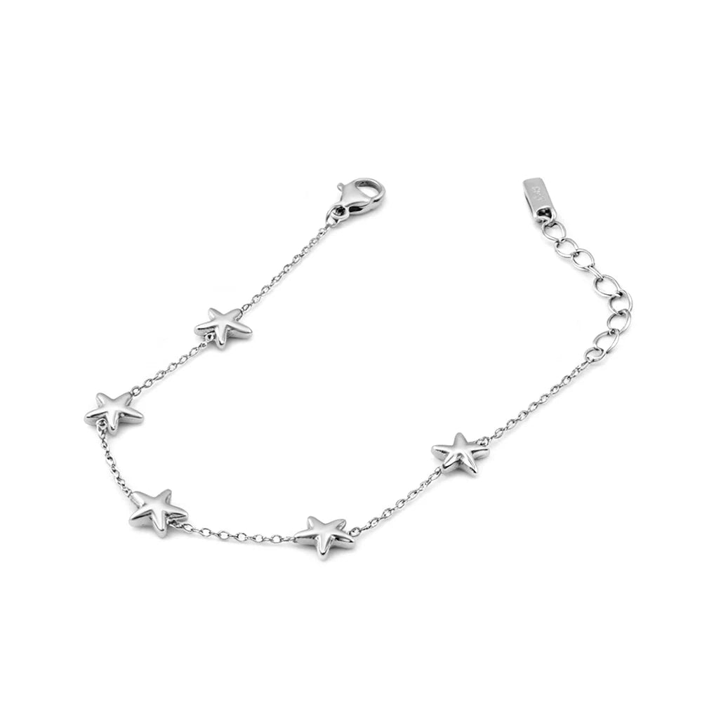 Gold-Plated Heart Charm Bracelet – Stainless Steel