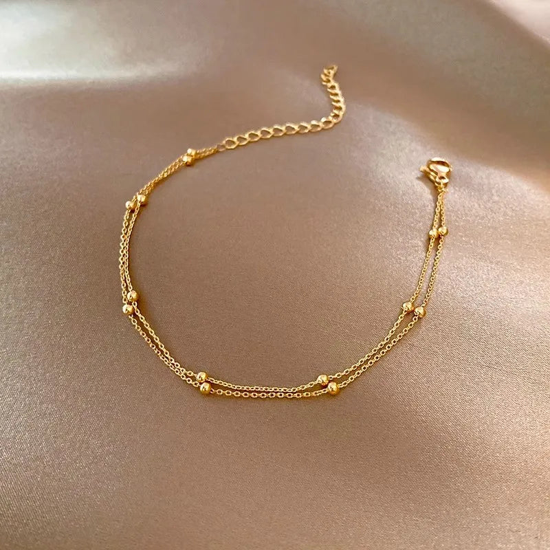 Vintage Small Ball Statement Chain Bracelet for Women