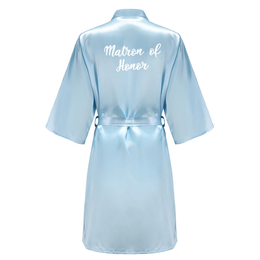 Bridal Party Satin Robe Dressing Gown
