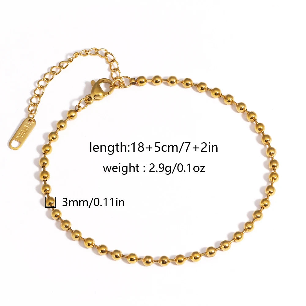 Chunky Gold Plated Stainless Steel Link Chain Bracelet