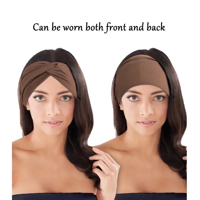 Wide Elastic Sports Headband – Yoga, Pilates & Fitness Sweatband for Women