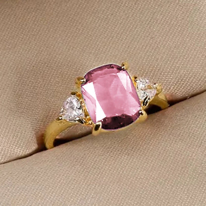 Huitan Bright Zirconia Ring for Women