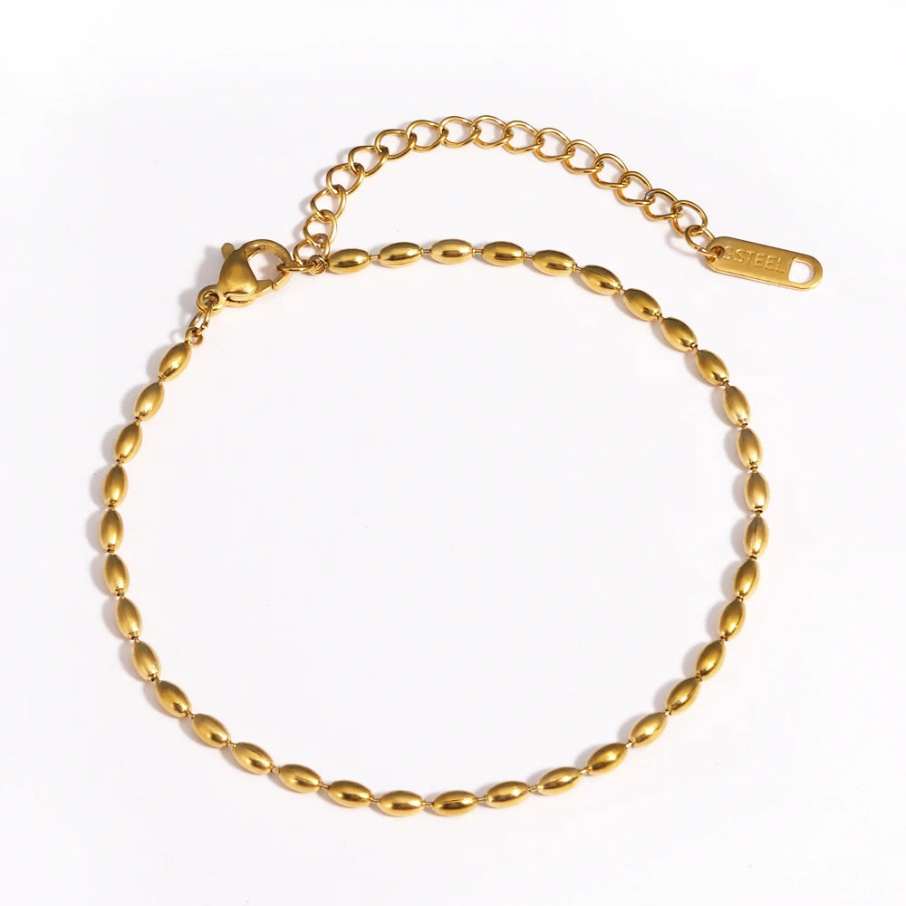 Chunky Gold Plated Stainless Steel Link Chain Bracelet